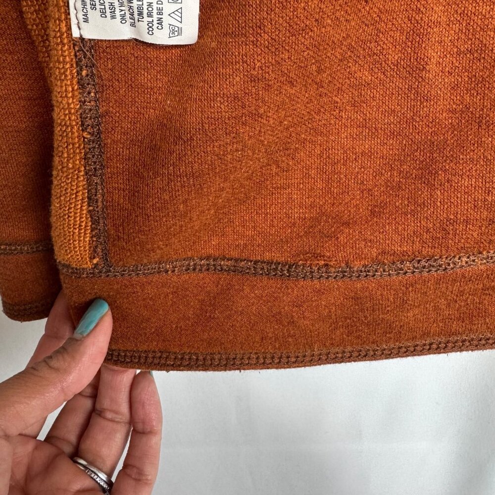 Tommy Bahama Mens SzM Reversible 1/2 Zip Orange Sweater Fall Photos Family Photo - Picture 10 of 10